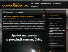 Tablet Screenshot of meteoryty.pl